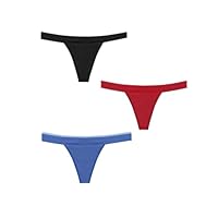GYCS Pack De 3 Tangas Tangas De Algodón para Mujer, Tanga De Reglas, Menstrual Tangas A Prueba De Fugas, Ropa Interior De Algodón Y Cintura Baja, Elásticas, Tanga En T Sexy,E,XL