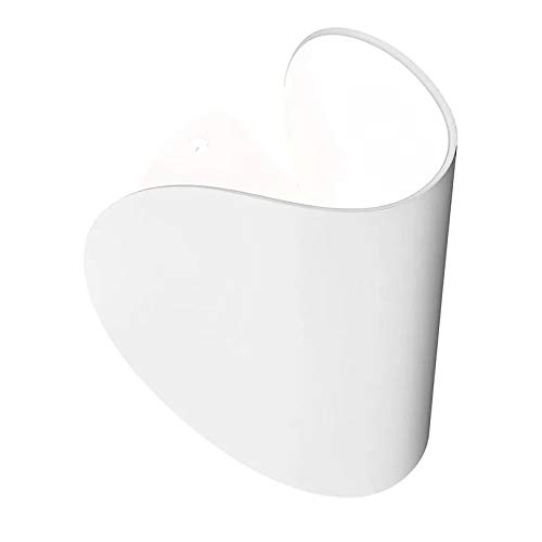 Io - Lampada da parete a LED, 2700 K, 350 lm, 16,5 x 10,5 cm, colore: Bianco