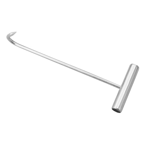 ERINGOGO Multipurpose T-Shaped Metal Hook Manhole Lifter Drain Lifting Hooks Grate Lifting Tool Portable Tool