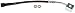 Dorman H622749 Rear Driver Side Outer Brake Hydraulic Hose Compatible with Select Ford Models