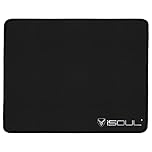 iSOUL Mouse Pad, Mice Pad with Non-Slip Rubber Base, Mouse Mats for Computers Durable Stitched Edges, Neoprene Smooth Surface for Laser and Optical Mouse Mat, Black