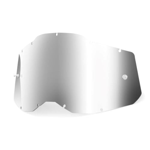 Écran Mirror Silver Lunettes 100% pour masque moto et VTT haut de gamme