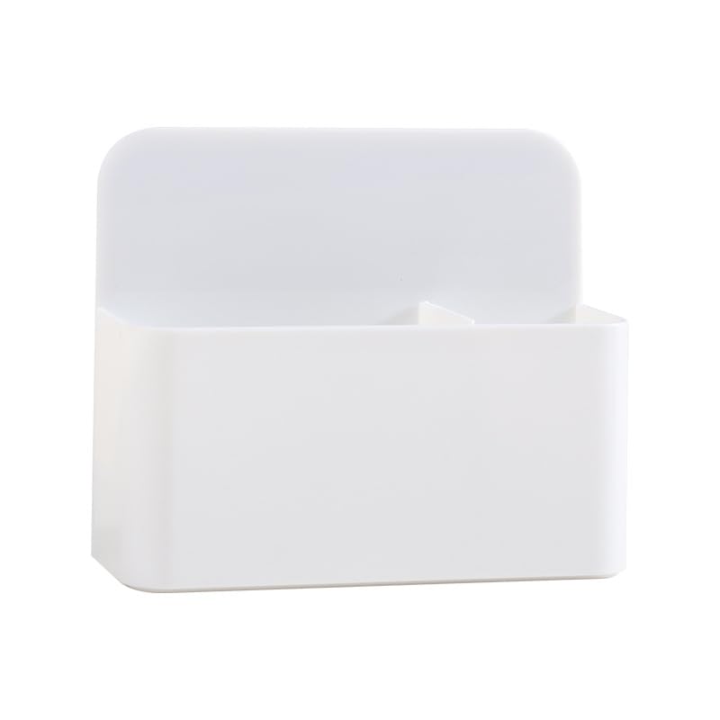Funver Magnetic Pen Holder, Strong Magnetic Marker Holder for Whiteboard & Fridge, Multi-Purpose Dry Erase Marker Holder for Office, School, Home, Wall Mount Organizer with Adhesive Tape (Style A)