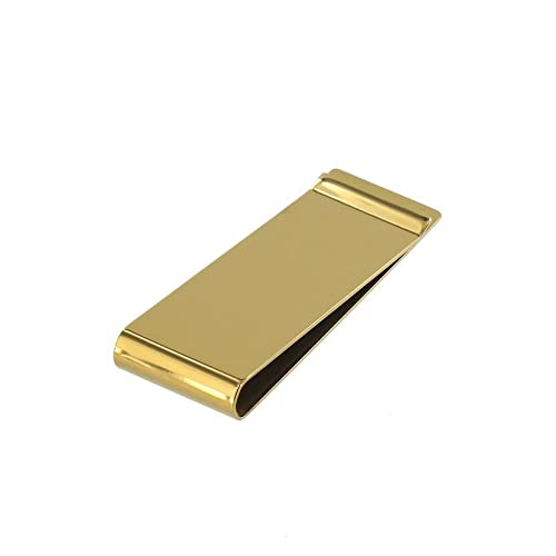 Buckleguy.com B8942 Polished Champagne Gold, Money Clip, Stainless Steel2