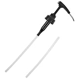 Toyvian Flaschenpumpe aus Edelstahl mit 2 Schläuchen für Ketchup Flaschen Befüllen und Gewürz Squeeze Flaschen zum Grillen