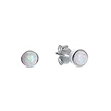  Ohrstecker kleiner Opal 925 Silber