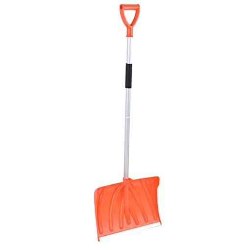 CHICIRIS Adjustable Large Capacity Snow Shovel D Shaped Handle for Shovelling Snow for Car Aluminum Alloy Plastic Material