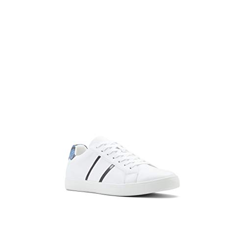 Aldo Men's Cowien Sneaker, White/Snake, 10.5 #TOP3