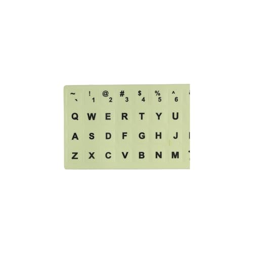 2 Piezas Pegatinas de Teclado en Inglés Brillan en la Oscuridad miniatura 4