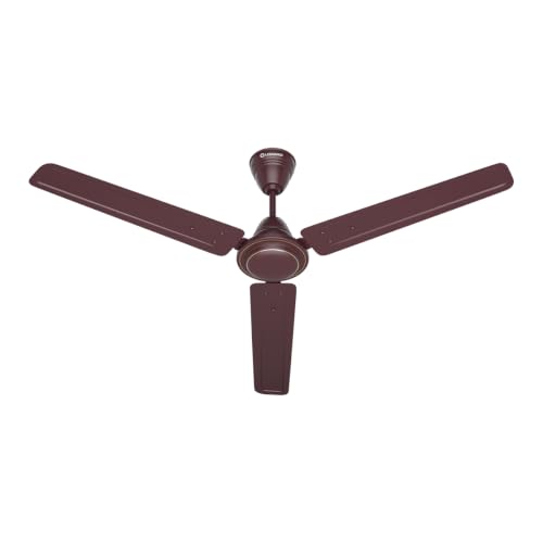 Image of LEDVANCE Windy Ceiling Fan 1200mm | 400 RPM Speed | Low Power Consumption | Higher Air Delivery | BEE Star Rated | Heavy Motor | Suitable for Room, Schools & Offices | 2 Year Warranty - Brown