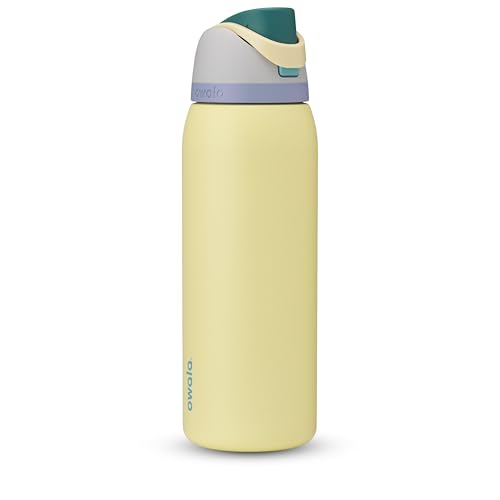 Owala FreeSip Insulated Stainless Steel Water Bottle with Straw, BPA-Free Sports Water Bottle, Great for Travel, 40 Oz, Sunny Daze