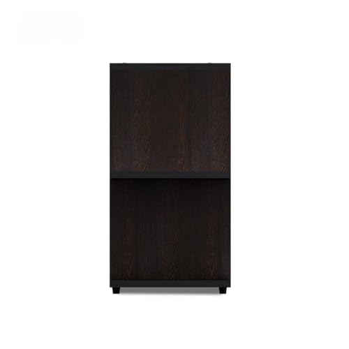 Image of Firebees Modern Bedside Table for Bedroom with Open Storage | Nightstand & Side Tables for Bedroom | End Table, Small Space Coffee Table and Corner Table for Living Room Decor | Dark brown 48x20x43 cm