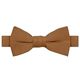 Jacob Alexander Boy's Kids Pretied Banded Adjustable Solid Color Bowtie