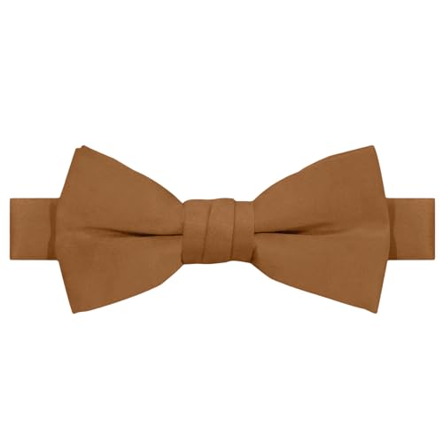Jacob Alexander Boy's Kids Pretied Banded Adjustable Solid Color Bowtie