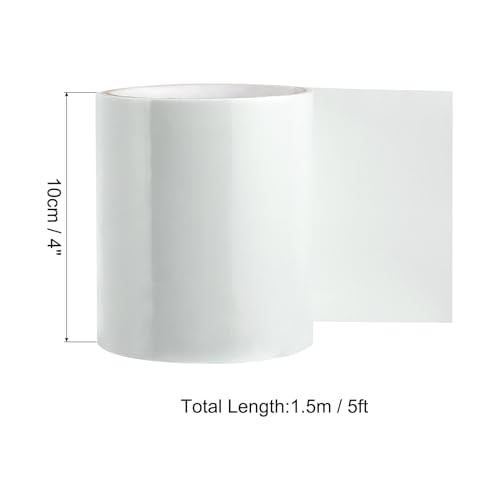 Image of PATIKIL Waterproof Patch Seal Tape 4 in x 5 Ft, PVC Leak Proof Repair Tape Instant Sealing for HVAC Ducts, Roof Crack, Hoses Pipes, Awning, White
