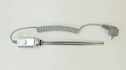 Preisvergleich Produktbild Elektro Heizstab, Heizpatrone für Heizkörper, Heizelement für Badheizkörper (1200 Watt, Chrom MATT)