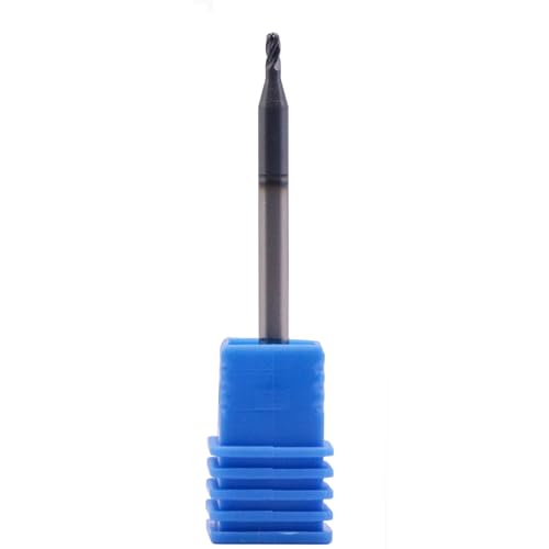 Image of BestParts 5Pcs 1 /16 inch Solid Carbide Ball Nose End Mills - Double End - AlTiN Coated, 4 Flute, 30 Degree Helix, 1 /16 inch Cutting Diameter, 1 /8 inch Shank Diameter, 1 /8 inch Length of Cut, 2 inch Overall Length