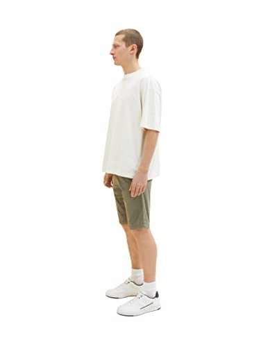 TOM TAILOR Herren 1035037 Slim Chino Bermuda Shorts mit Stretch, 10415 - Dusty Olive Green, 28 – Ansicht 3