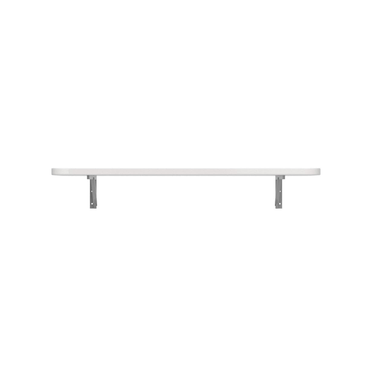 aleawol Mesa de pared plegable flotante para ordenador portátil, mesa de trabajo plegable, mesa de ordenador, mesa de comedor con soportes para ahorro de espacio (blanco 60 x 40 cm)