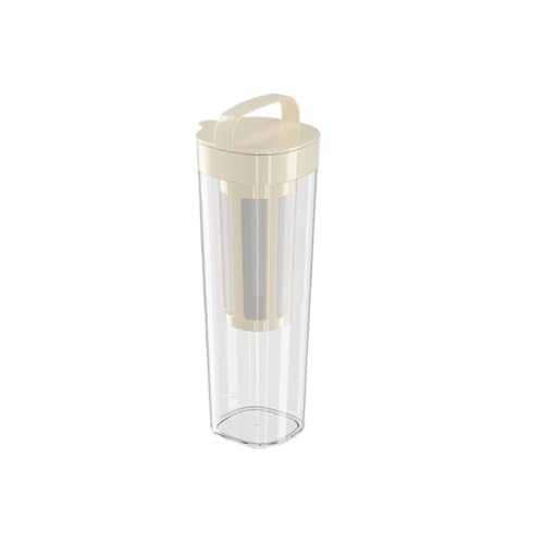 Jarra de Vidrio Jarra de agua fría for refrigerador 1100 ml con tapa y asa for café frío Hervidor jugo resistente a altas temperaturas Jarra de Té Helado