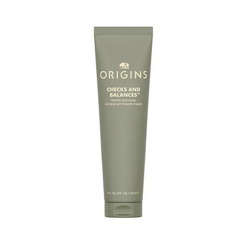 Origins Checks and Balances Frothy Face Wash | Gentle Face Cleanser for All Skin Types | With Mint, 150 ml