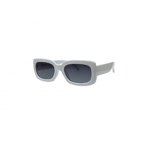 INVU Lunettes de soleil femme B2248C blanches avec verres polarisés 100% UV