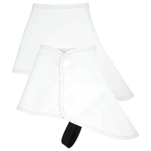 Gangster Spats for Men Roaring 20s White 1920s Accessories Gangster Spats Shoes Covers