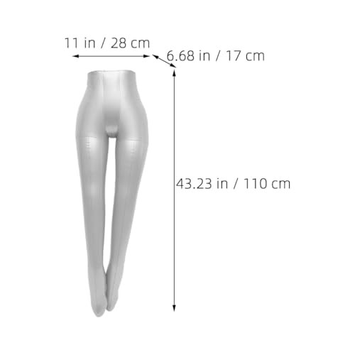 Maniquí de pantalones inflable de PVC resistente para tienda de ropa y modistas 8