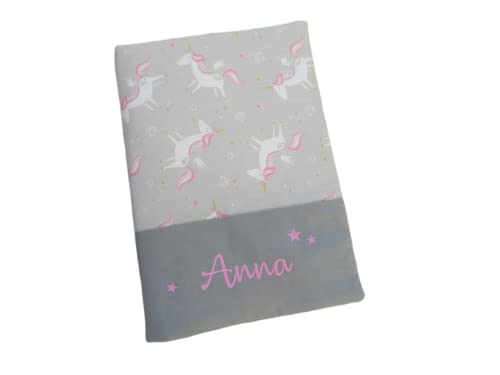 Protège carnet de santé personnalisable, cadeau personnalisable, cadeau de naissance personnalisé pour fille - Licornes