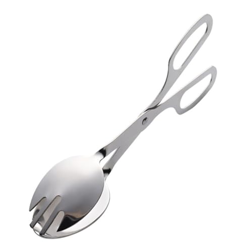 DECOMELODY Pinzas para Ensalada de Acero Inoxidable de Clip de Cocina Ergonómico para Buffet Barbacoa y Servir Pan Herramienta Práctica y Resistente para Catering y Restaurantes