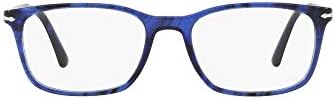 Persol PO3189V Rectangular Prescription Eyewear Frames, Striped Blue/Demo Lens, 53 mm