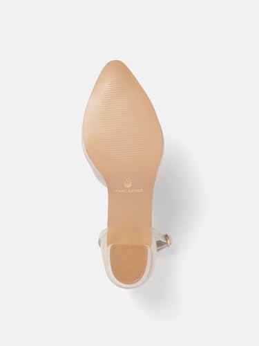 Image of Marc Loire Women's Pointed Toe Block Heel Fashion Sandals with Buckled Ankle Strap
