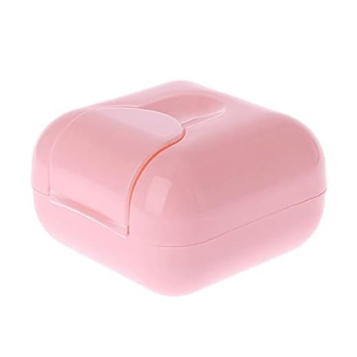 RTHGTFFZ Tvålkopp 1 st Portable Outdoor Travel Lagring Box Kvinna Tampong Förvaring Box Cap Tool Set Slumpmässig Färg Bärväska Tvålfat (Color : Pink)