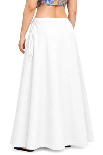 Image of CITIX Pure Cotton Petticoat for Woman Saree | Adujastable Drawstring Waist