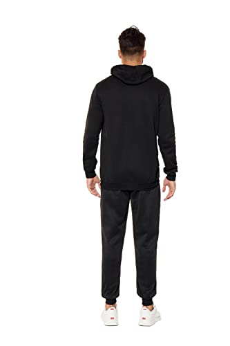Yuji Itadori Men's Fleece Tracksuits Hooded Sweatshirt Long Sleeve Jogging Suits Track Hoodies Pants 2 Piece Outfit (Black Xxl) #TOP2