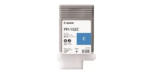 Genuine Cyan Canon PFI-102C Ink Cartridge - (0896B001AA) - Image 3
