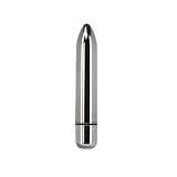 Pure Love 3 Inch Vibrating Bullet Platinum Color, Waterproof with variable touch speed control, Adult Sex Toy, Metallic Grey Vibrator