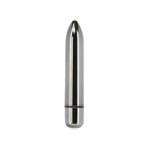 Pure Love 3.7 Inch Vibrating Bullet Platinum Color, Waterproof with variable touch speed control, Adult Sex Toy, Metallic Grey Vibrator