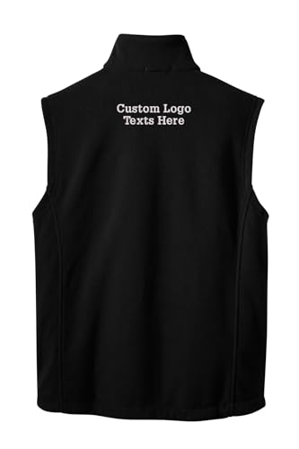 INK STITCH Men F219 Custom Embroidery Add Logo Texts Personalized Fleece Vests3