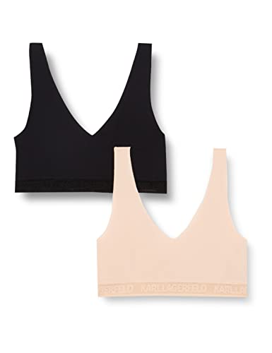 Bralette KARL LAGERFELD ultralight logo femme brassière sans armature lot de 2