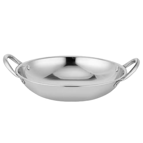 Wok de acero inoxidable Garneck de fondo redondo 23 cm miniatura 1