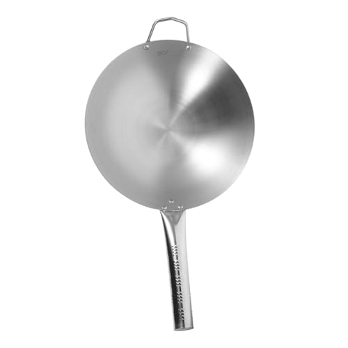 Wok de acero inoxidable antiadherente compatible con inducción