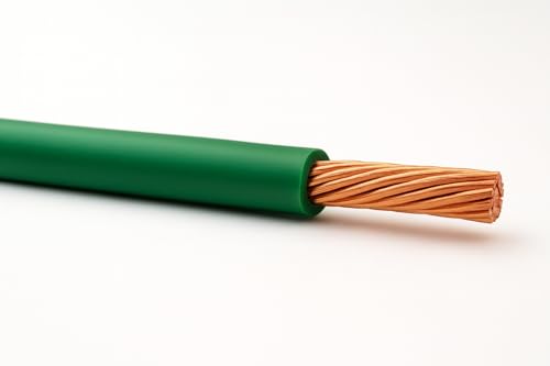 Fil de construction en cuivre 6 AWG THHN vert de 15,2 m pour circuits 600V