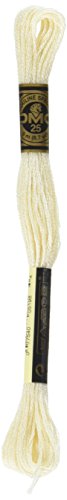 DMC 117-712 Six Strand Embroidery Cotton Floss, Cream, 8.7-Yard