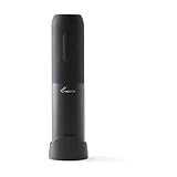 Rabbit Compact Electric Corkscrew Wine Bottle Opener, Black, 10.75 Inch