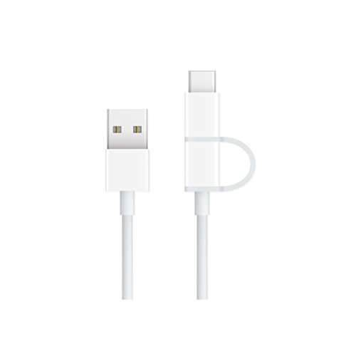 [2-Pack 3.3ft] ZMI 2-in-1 USB-C & Micro-USB Combo Cables, Charge/Sync for Samsung Galaxy S10/S10e/S10 Plus/S9/S9 Plus/S8/S8+/S7/S7 edge/S6/S6+/S6 Edge/S6 Edge+/S5/S4/Note4 to 9, Google Nexus, Moto