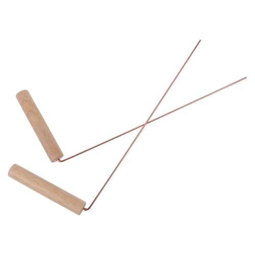 Baguettes de sourcier en laiton premium avec manche en bois stable TOYANDONA - 2