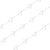 PRETYZOOM Cadena de Cuentas Acrílicas para Decoración de Boda Textura Facetada y Brillo Delicado Adecuado para Cortinas y Montaje de Escenarios