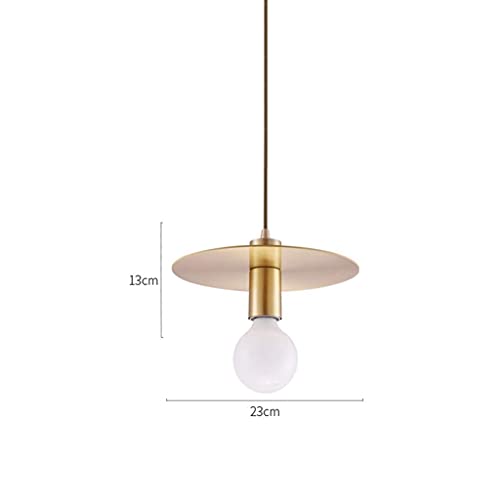 Lampe à lumière du plafond salon dorée style moderne épuré - 3