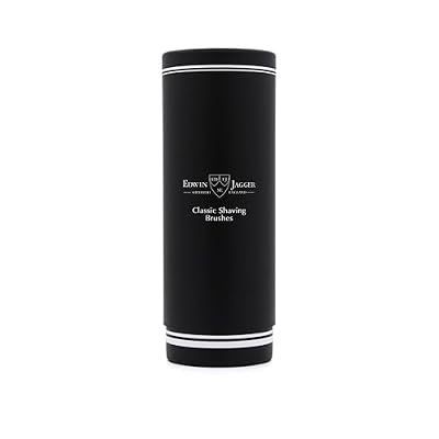 Edwin Jagger 1EJ286 Medium Super Badger Shaving Brush, Imitation Ebony for use with Shaving Cream or Soap for Men